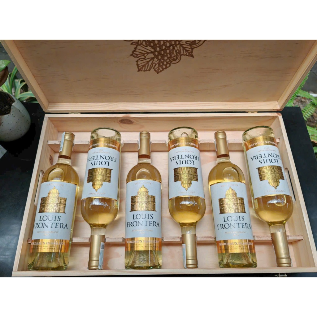 Quà tặng 6 chai rượu vang Pháp Louis Frontera Sauvignon Blanc - vang trắng