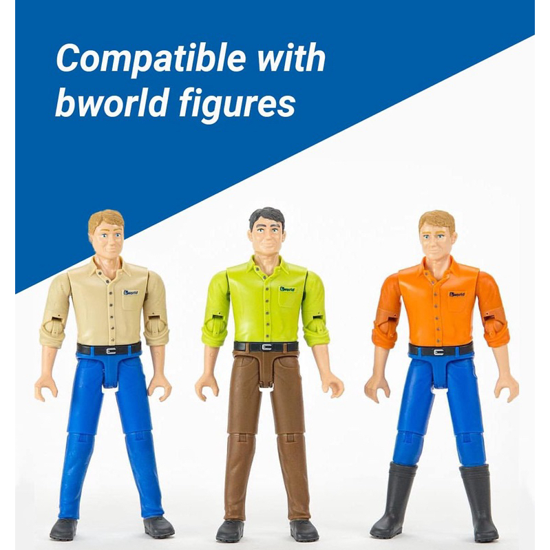 [HCM] Đồ chơi mô hình nhân vật Bruder People/ Police/worker... Chính hãng Đức