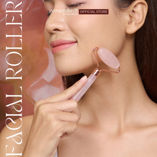 Thanh lăn massage mặt, đá tự nhiên màu trắng trong, massage mặt nâng cơ hiệu quả