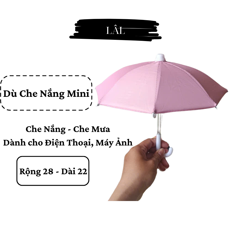 Dù che nắng cho điện thoại - dù mini gắn xe máy