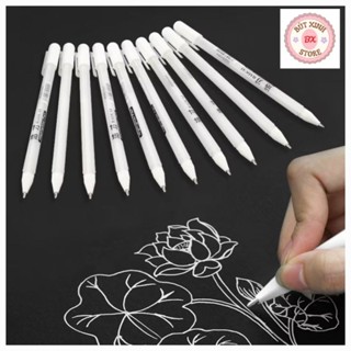 Bút Gel Mực Trắng Ngòi 0.8mm Dùng Phác Thảo, Đánh Dấu Nổi Bật