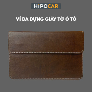 Ví da đựng giấy tờ ô tô HipoCar chuyên đựng đăng kiểm xe bảo hiểm đăng kí ô tô chất liệu da sang trọng 3 ngăn tiện lợi