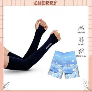 Găng tay chống nắng vải thun lạnh , ống tay đi phượt xỏ ngón chống tia UV - Cherry Shop
