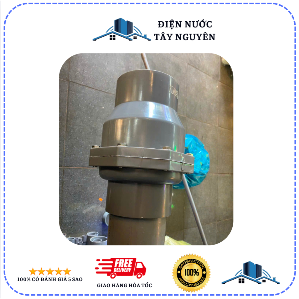 Van 1 Chiều Finmax - Van 1 Chiều Nhựa Phi 42 - Van 1 Chiều LÒ XO Chính Hãng Finmax