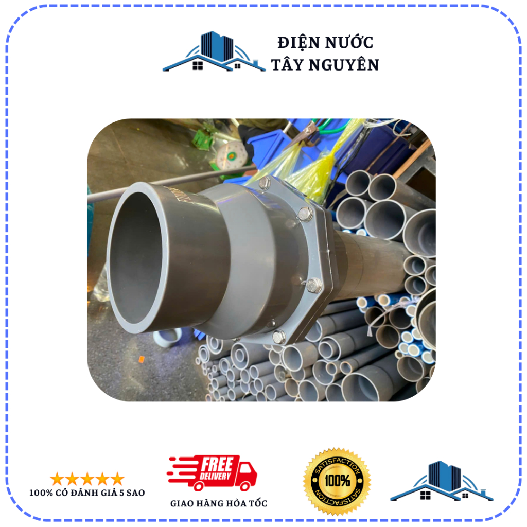 Van 1 Chiều Finmax - Van 1 Chiều Nhựa Phi 60 - Van 1 Chiều Lá Lật Chính Hãng Finmax