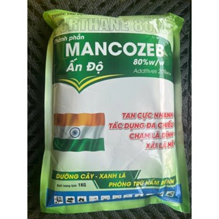 MANCOZEB ẤN ĐỘ XANH gói 1kg chuyên dưỡng cây-xanh lá- phòng trừ nấm bênh
