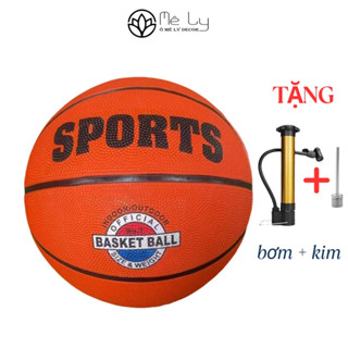 Bóng rổ size 3 5 7 cho trẻ em và người lớn chất liệu an toàn ( +kim,bơm,túi lưới) Bóng rổ học đường