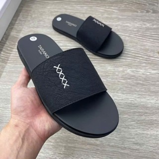  Dép Nam Gắn Mác Dép Lê Quai Ngang Bản Quai Da Cao Cấp Full size 37 đến 43. 