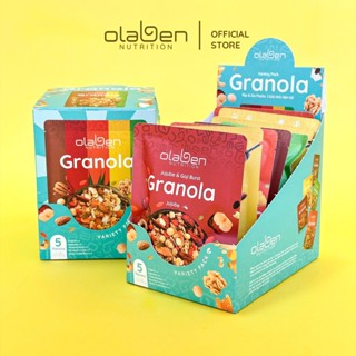 Combo 2 Hộp Granola Siêu Hạt Ngũ Cốc Dinh Dưỡng Loại Mix 5 Vị (10 túi nhỏ 50gr/Hộp/500gr) - Ngũ Cốc OLABEN NUTRITION