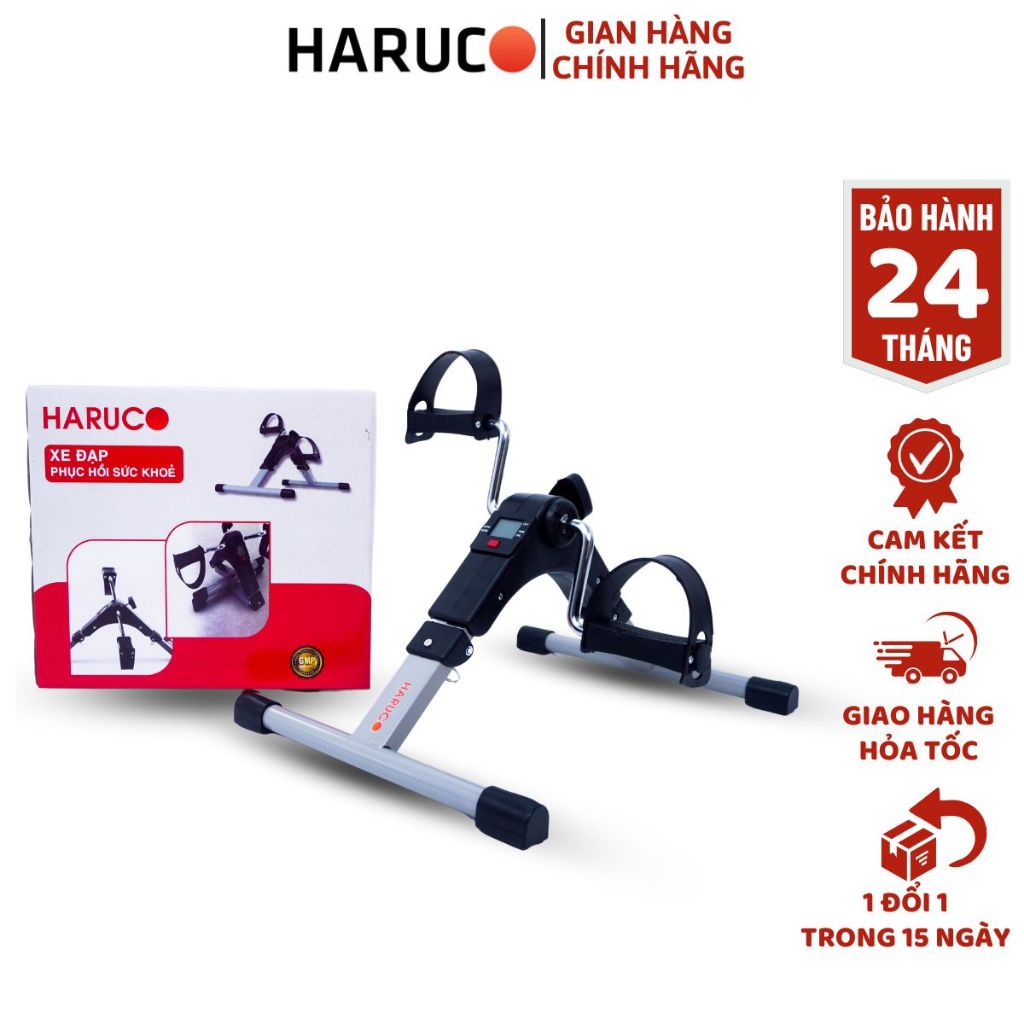 Xe Đạp Phục Hồi Chức Năng Gấp Gọn Mini Haruco Tùy Chỉnh Độ Nặng, Xe Đạp Mini Tập Thể Dục Tại Nhà