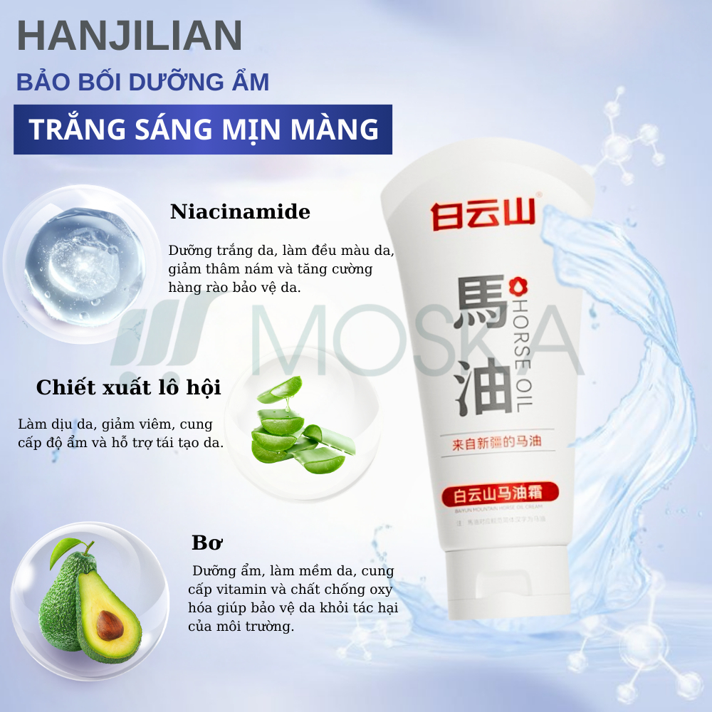 Kem Dưỡng Da Tay Bong Tróc HANJILIAN 80G - Xóa Nhăn, Giảm Nám, Ngăn Ngừa Đồi Mồi, Dưỡng Ẩm Sâu, Da Tay Trắng Sáng | MOSK