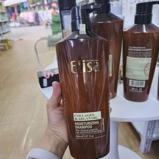 Dầu hấp tóc Gội Xả  ELISA KERATIN COMPLEX 500ml - 800ml phục hồi tóc mềm mượt hương nước hoa