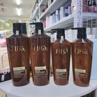Dầu hấp tóc Gội Xả  ELISA KERATIN COMPLEX 500ml - 800ml phục hồi tóc mềm mượt hương nước hoa