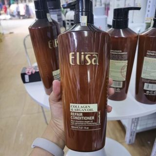 Dầu hấp tóc Gội Xả  ELISA KERATIN COMPLEX 500ml - 800ml phục hồi tóc mềm mượt hương nước hoa