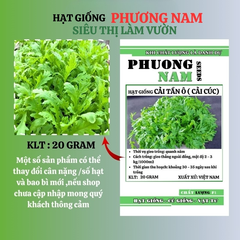 20 Gram - Hạt Giống Tần Ô Phương Nam