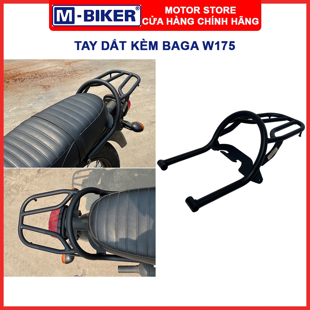Baga sau W175, Tay dắt sau W175, Baga kèm tay dắt sau dành cho Kawasaki W175