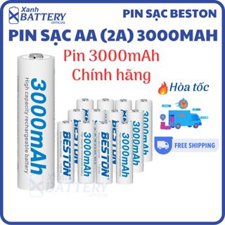 Pin sạc AA 3000mAh 1.2V Beston chính hãng sạc an toàn dùng cho mic,đồ chơi,pin điều khiển remote tivi