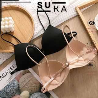  Áo Ngực Su Dây Mảnh  Áo Bra Mút Mỏng 818 