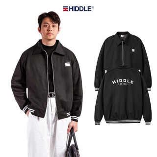  Áo khoác nam varsity kaki đen 2 lớp HIDDLE bo chun tiện lợi có túi trong tinh tế | H05-AK5 