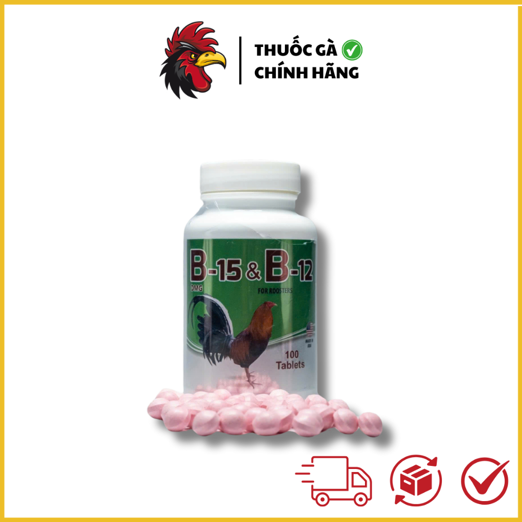 Mega B12 B15 – Hỗ Trợ Sức Khỏe Và Thể Lực Cho Gà Chọi