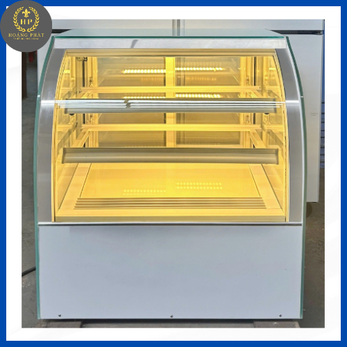 Tủ mát mini để bàn kính cong 90cm