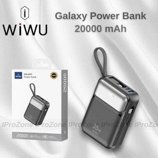 Pin Sạc Dự Phòng 20.000mAh WiWU GALAXY SERIES Wi-P036 Sạc Nhanh 35W, 2 Cáp Sạc Type-C và IP Dành Cho iPhone, Samsung
