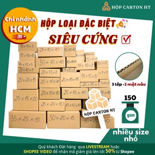 [HOẢ TỐC] - Combo 20 Hộp carton đối khẩu đóng hàng full size, nhiều kích thước giá rẻ - HT HCM