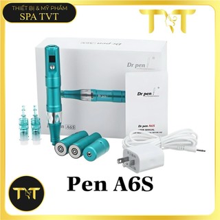 Máy Phi Kim Dr Pen A6S A8S Tích Điện, Cấy Tảo Cấy Phấn, Chăm Sóc Da Mặt, Tặng 2 Đầu Kim, BH 12 Tháng