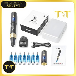 Máy Phi Kim Dr Pen A6S A8S Tích Điện, Cấy Tảo Cấy Phấn, Chăm Sóc Da Mặt, Tặng 2 Đầu Kim, BH 12 Tháng