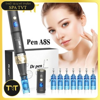 Máy Phi Kim Dr Pen A6S A8S Tích Điện, Cấy Tảo Cấy Phấn, Chăm Sóc Da Mặt, Tặng 2 Đầu Kim, BH 12 Tháng