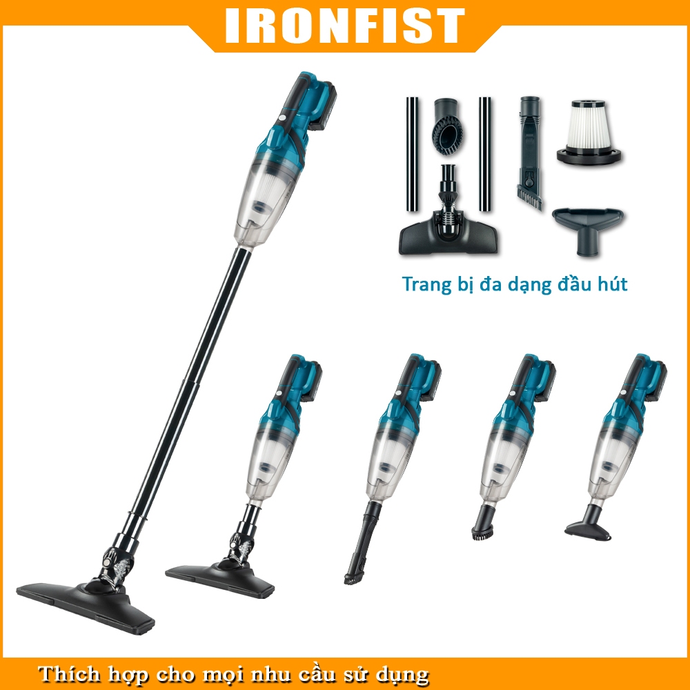 Máy hút bụi không dây, máy hút bụi cầm tay xách tay cho sàn cứng thảm xe hơi làm sạch lông vật nuôi, dành cho pin makita