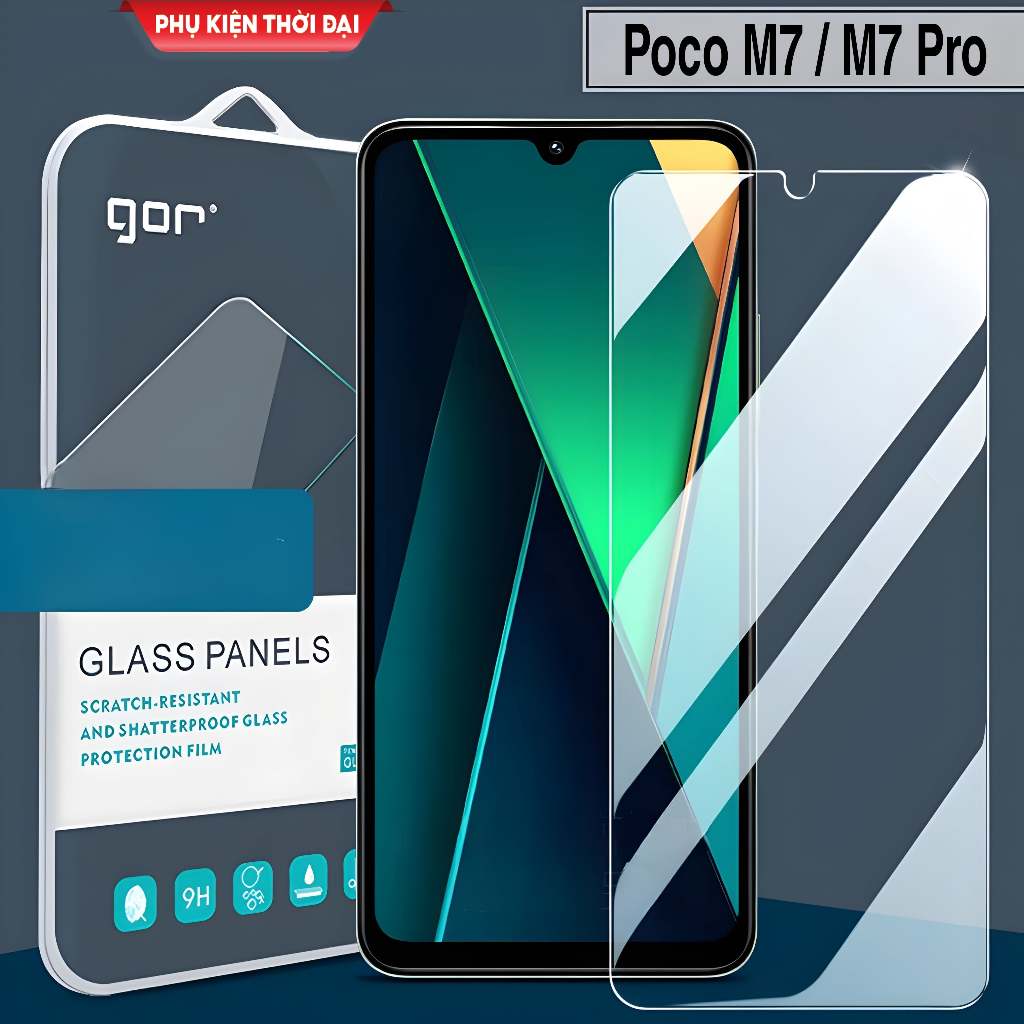 Cường lực Gor Poco M7 / M7 Pro / M3 Pro / Redmi Note 10 5G / Poco M6 Pro 4G / M6 Pro 5G trong suốt t