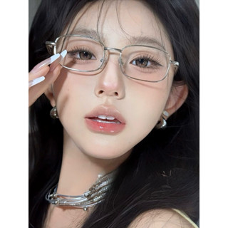  Gọng Kính Vuông Nhỏ Kim Loại Unisex Nam Nữ 