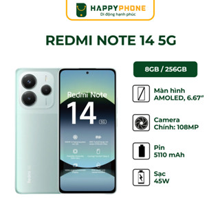  Điện Thoại Xiaomi Redmi Note 14 5G 8GB 256GB - Hàng Chính Hãng 