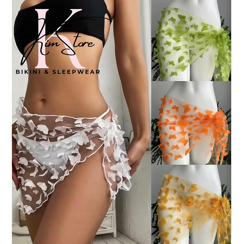 [Nhiều màu] Khăn bướm 3d quấn bikini siêu hot chất đẹp nhiều màu kèm ảnh thật