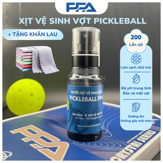Vệ sinh vợt pickleball PPA xịt mặt vợt dạng chai dung tích 100ml giúp làm sạch bụi bẩn dưỡng ẩm và chống trầy bề mặt vợt