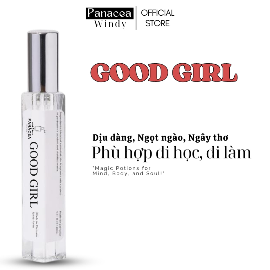 [GOOD & SEXY] Nước Hoa Nữ PANACEA 10ml Thơm Mát Good Girl Ngọt Ngào, Dịu Dàng và So Sexy By Night Bí Ẩn, Quyến Rũ | BigBuy360 - bigbuy360.vn