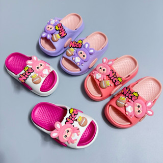 Dép bánh mì baby three nice dòng 2 đế cho bé gái 3-10 tuổi dễ thương