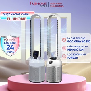  Quạt không cánh lọc không khí HEPA Ion FUJIHOME Nhập Khẩu Máy làm mát điều hoà không khí 24 chế độ gió điều khiển từ xa 