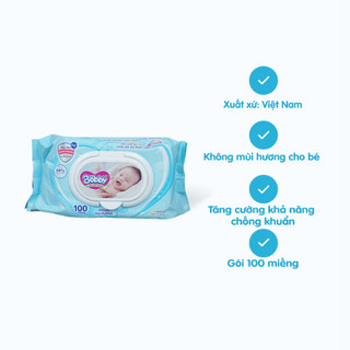 KHăn Uớt Bobby Có Mùi/Không Mùi 100 miếng/32 Miếng