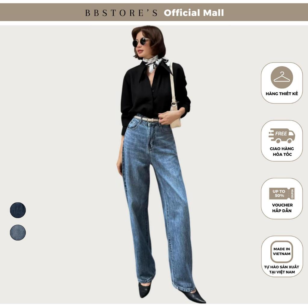 [MissChic x BBSTORE'S] Quần Jean Suông Form Dài - Q2183S