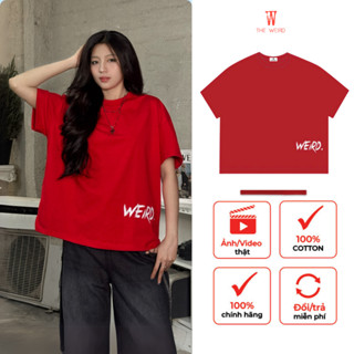 LOCAL BRAND Áo thun The Weird Phong Cách Unisex Form Boxy ATK1240