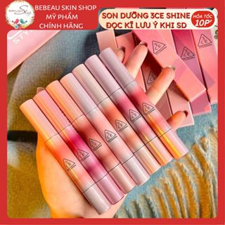 Son Dưỡng 3CE SHINE REFLECTOR Có Màu Nectar Coldest Softest Lilac Galze Rain Or Shine Opal Shower Milky Shadow - Bebeau