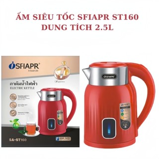 Ấm Đun Nước Siêu Tốc, Bình Nước Siêu Tốc Giữ Nhiệt SFIAPRT ST160 Inox Vỏ Nhựa Dung Tích 2.5 lít - Dung tích thực tế 1.8L