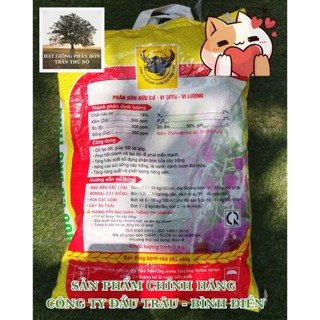 PHÂN HỮU CƠ VI SINH TRICHODERMA ĐẦU TRÂU HCMK 7 - BAO DẠNG BỘT 5KG