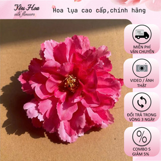  Combo 10 Bông Hoa Phăng Đại 12cm  Tinh Tế Thanh Lịch Đầu Bông Hoa Giả Hoa Lụa 