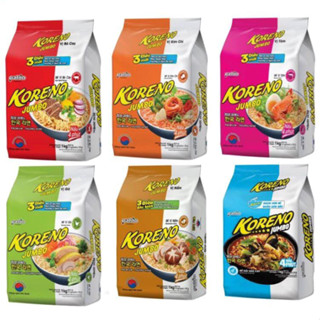 Bịch 10 Gói Mì Koreno Jumbo Hàn Quốc Vị Bò Cay / Kim Chi / Gà / Tôm /  Mì Cay 7 Cấp Độ / Gói 100G