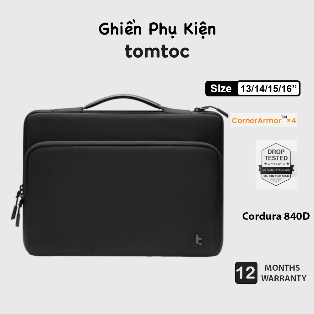 Túi Xách Chống Sốc Tomtoc USA Briefcase Premium New 2025 Macbook 13/14/16inch