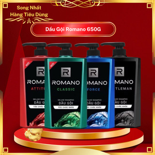 Dầu gội Romano hương nước hoa 650g/chai - có sẵn