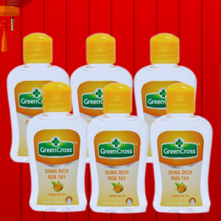 Combo 6 Chai Nước rửa tay Green Cross kháng khuẩn vượt trội Dung tích 100ml chai nhỏ gọn